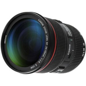 Inscrição EF 24-70mm f/2.8L II USM na lente Canon
