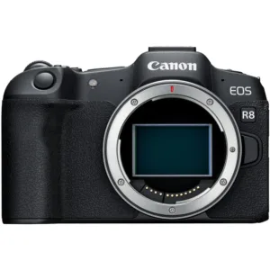 Canon EOS R8 corpo vista de frente