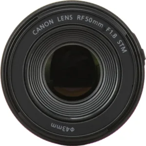 Elemento frontal da lente Canon RF50mm F1.8 STM