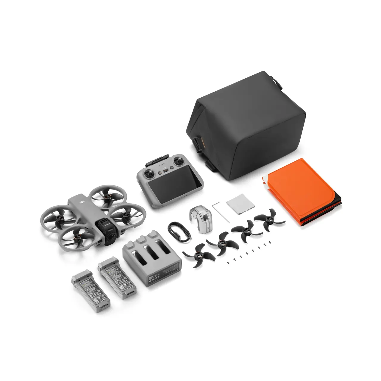 DJI Avata 360 Fly More Combo com DJI RC 2 — conjunto completo DJI Avata 360 Fly More Combo com controle DJI RC 2 e três baterias
