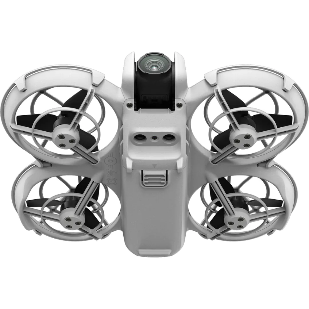 Drone DJI Neo Padrão sem Controle Remoto — vista inferior DJI Neo em vista inferior
