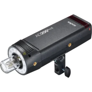 Godox AD200Pro II com bulbo em vista superior