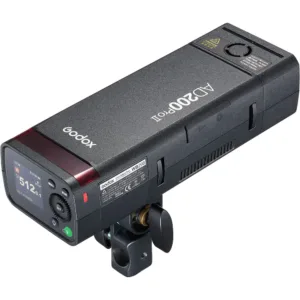 Godox AD200Pro II em vista traseira