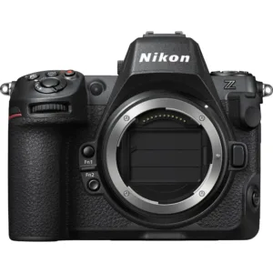 Nikon Z8 corpo em vista frontal com a montagem protegida
