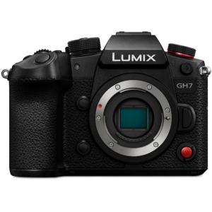 Câmera Panasonic LUMIX GH7 corpo vista de frente