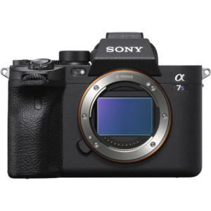 Câmera Sony Alpha a7S III corpo vista de frente