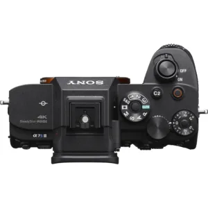 Sony Alpha a7S III corpo em vista superior