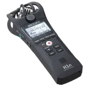 Gravador Zoom H1n em ângulo